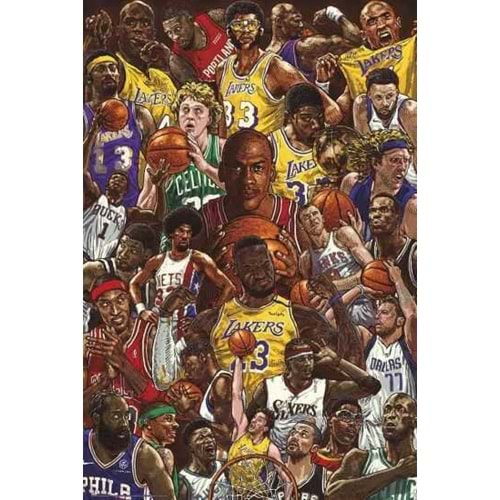 BASKETBALL SUPERSTARS POSTER