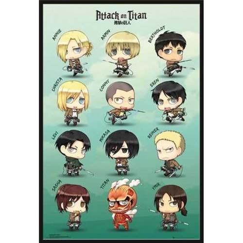 ATTACK ON TITAN CHIBI POSTER