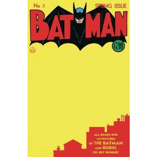 BATMAN # 1 FACSIMILE EDITION COVER C BLANK VARIANT