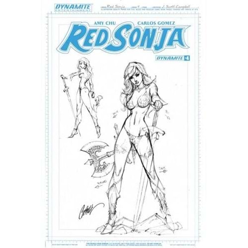 RED SONJA (2016) # 4 1:25 CAMPBELL ARTBOARD VARIANT