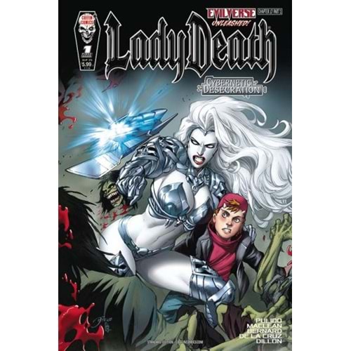 LADY DEATH CYBERNETIC DESECRATION # 1 (OF 2) COVER A BERNARD ST