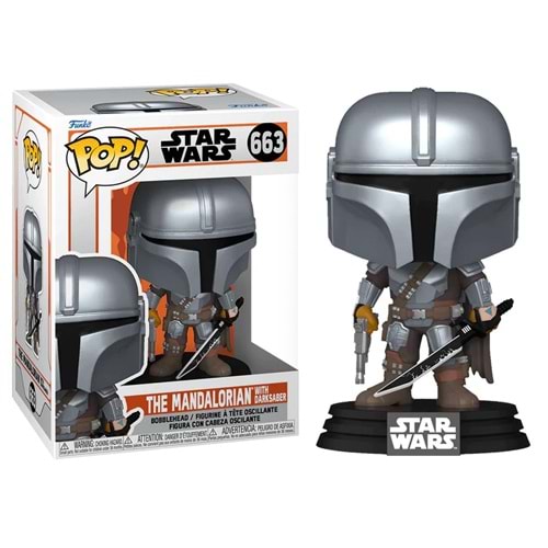 FUNKO POP STAR WARS THE MANDALORIAN WITH DARKSABER