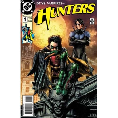 DC VS VAMPIRES HUNTERS # 1 COVER B MICO SUAYAN CARD STOCK VARIANT