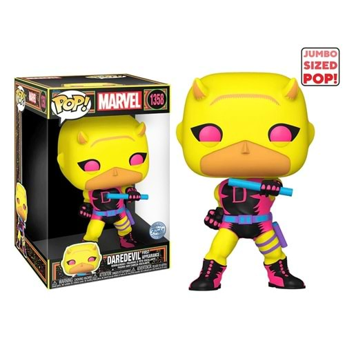 FUNKO POP MARVEL DAREDEVIL FIRST APPEARANCE BLACK LIGHT 25 CM JUMBO