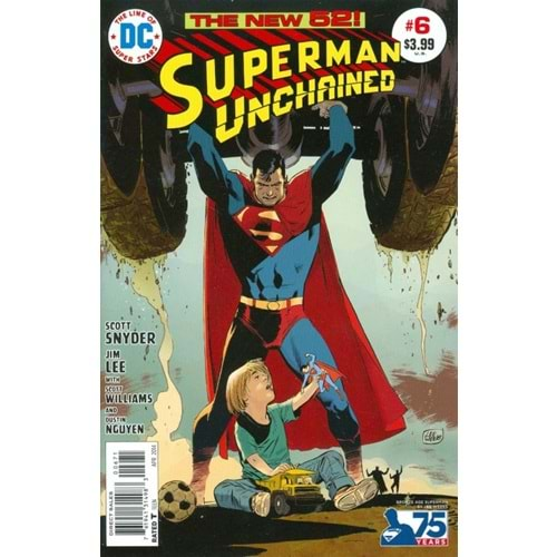 SUPERMAN UNCHAINED # 6 1:50 75TH ANNIVERSARY BRONZE AGE LEE WEEKS VARIANT