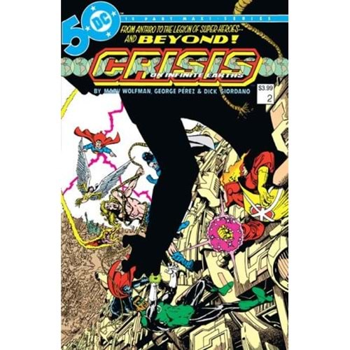 CRISIS ON INFINITE EARTHS # 2 (OF 12) FACSIMILE EDITION COVER A GEORGE PEREZ