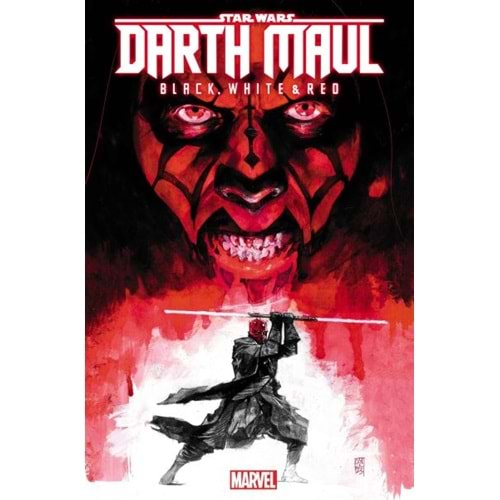 STAR WARS DARTH MAUL BLACK WHITE RED # 1