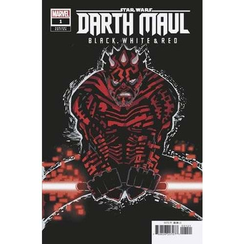 STAR WARS DARTH MAUL BLACK WHITE RED # 1 FRANK MILLAR VARIANT