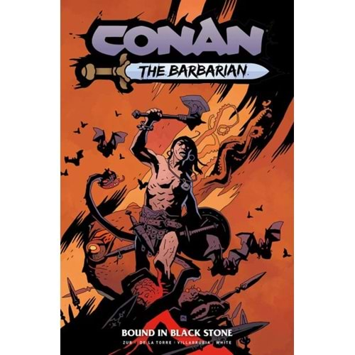 CONAN THE BARBARIAN (2023) VOL 1 BOUND IN BLACK STONE TPB DM MIGNOLA COVER