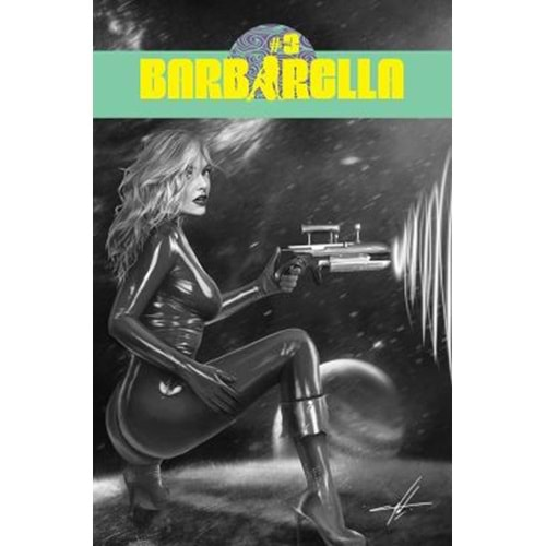 BARBARELLA (2021) # 3 COVER H 1:20 COHEN BLACK AND WHITE VARIANT