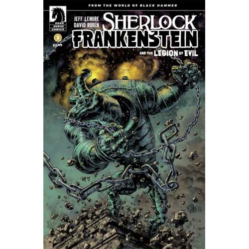 SHERLOCK FRANKENSTEIN AND THE LEGION OF EVIL # 3 COVER B FEGREDO