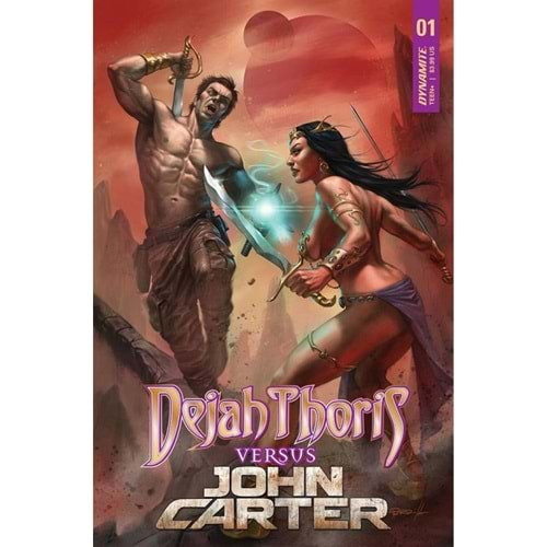 DEJAH THORIS VERSUS JOHN CARTER OF MARS # 1 COVER A PARRILLO