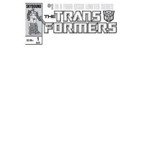 TRANSFORMERS # 1 40TH ANNIVERSARY EDITION (ONE-SHOT) COVER C BLANK VARIANT