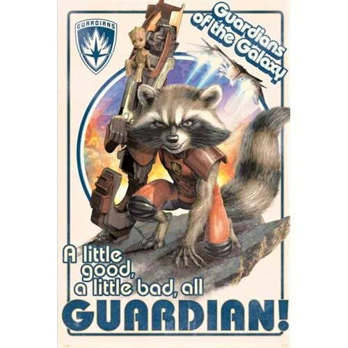 GUARDIANS ROCKET RACOON AND BABY GROOT POSTER