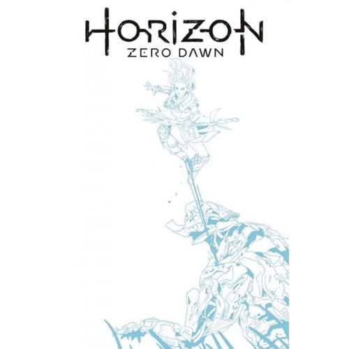 HORIZON ZERO DAWN # 1 COVER F BLUE LINE SKETCH