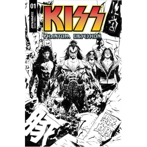 KISS PHANTOM OBSESSION # 1 COVER G 1:10 LEE BLACK&WHITE