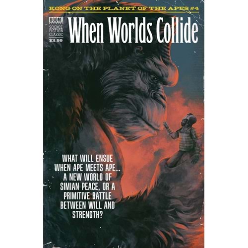 KONG ON THE PLANET OF THE APES # 4 CLASSIC PULP WOODY VARIANT