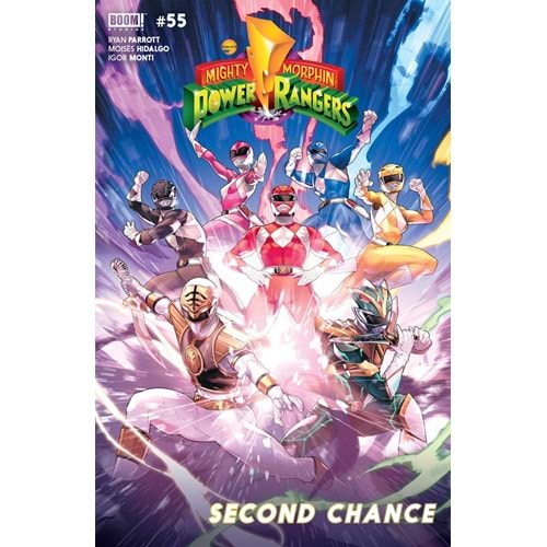 MIGHTY MORPHIN POWER RANGERS # 55 COVER A CAMPBELL