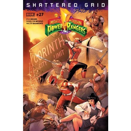 MIGHTY MORPHIN POWER RANGERS # 27 COVER A CAMPBELL
