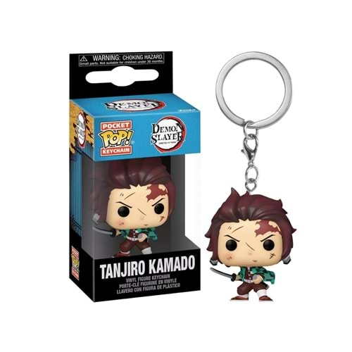 FUNKO POP DEMON SLAYER KAMADO TANJIRO KEYCHAIN (BLOODY)