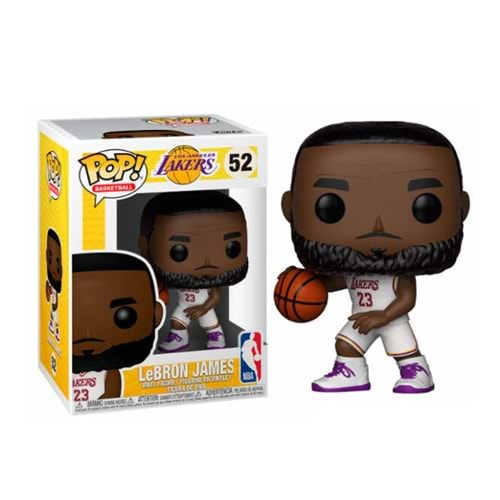 FUNKO POP BASKETBALL LAKERS LEBRON JAMES WITH WHITE UNIFORM 52