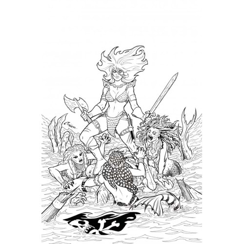 INVINCIBLE RED SONJA # 1 1:40 CONNER LINE ART VIRGIN VARIANT