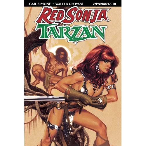 RED SONJA TARZAN # 1 COVER A HUGHES