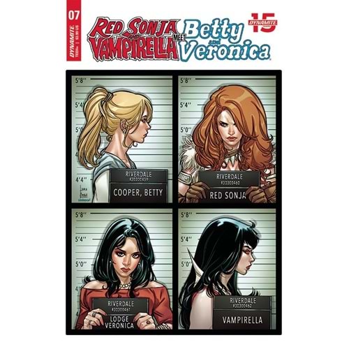 RED SONJA AND VAMPIRELLA MEET BETTY AND VERONICA # 7 COVER A BRAGA