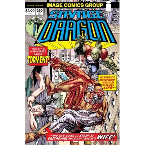 SAVAGE DRAGON # 260 COVER B RETRO 70S TRADE DRESS