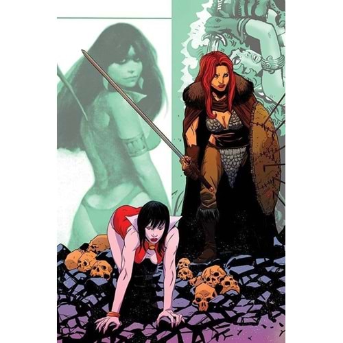 VAMPIRELLA RED SONJA # 10 1:30 MOSS VIRGIN