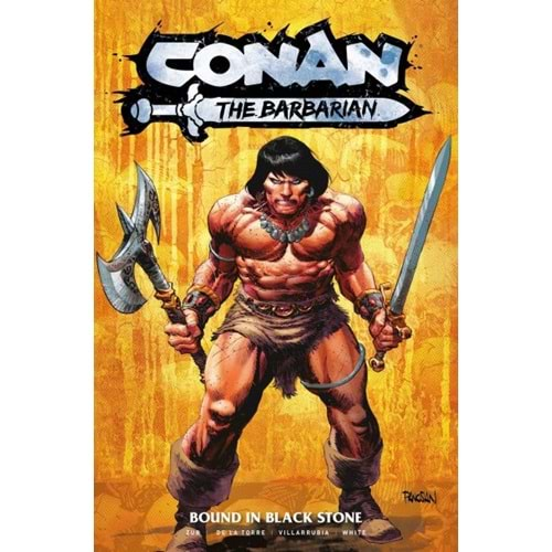 CONAN THE BARBARIAN (2023) VOL 1 BOUND IN BLACK STONE TPB REGULAR EDITION