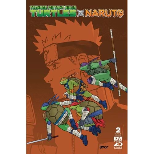 TEENAGE MUTANT NINJA TURTLES X NARUTO # 2 COVER C AMOR VARIANT