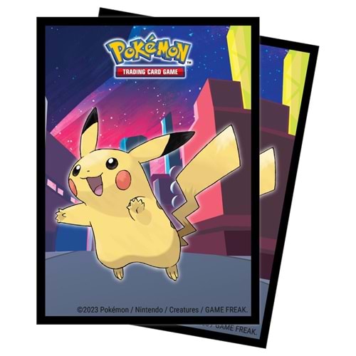ULTRA PRO POKEMON PIKACHU SHIMMERING SKYLINE TEMALI 65 ADET SLEEVE KART KORUMA KILIFI