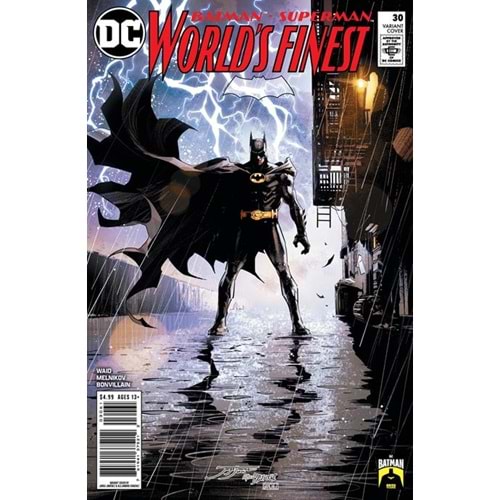 BATMAN SUPERMAN WORLDS FINEST (2022) # 30 COVER D JORGE JIMENEZ BATMAN 85TH ANNIVERSARY CARD STOCK VARIANT
