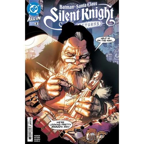 BATMAN SANTA CLAUS SILENT KNIGHT RETURNS # 3 (OF 5) COVER A BERNARD CHANG