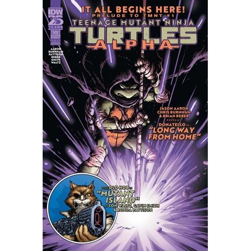 TEENAGE MUTANT NINJA TURTLES ALPHA # 1 COVER A BURNHAM