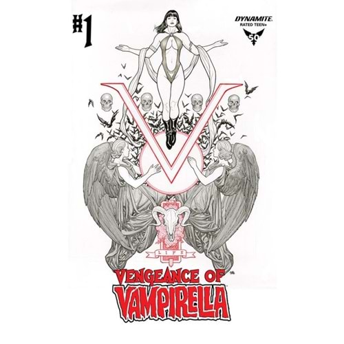VENGEANCE OF VAMPIRELLA (2019) # 1 1:50 CHO BLACK&WHITE VARIANT