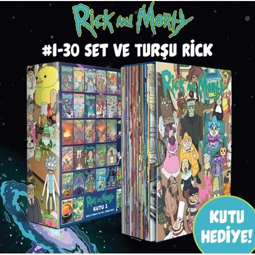 RICK AND MORTY SAYI 1-30 VE TURŞU RICK KUTULU SET