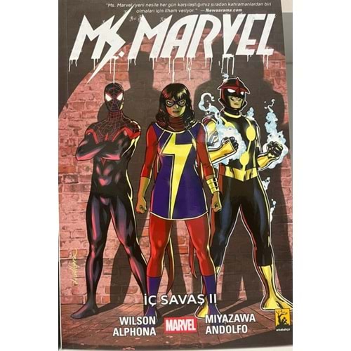 MS MARVEL CİLT 6 İÇ SAVAŞ II VARYANT B KAPAK
