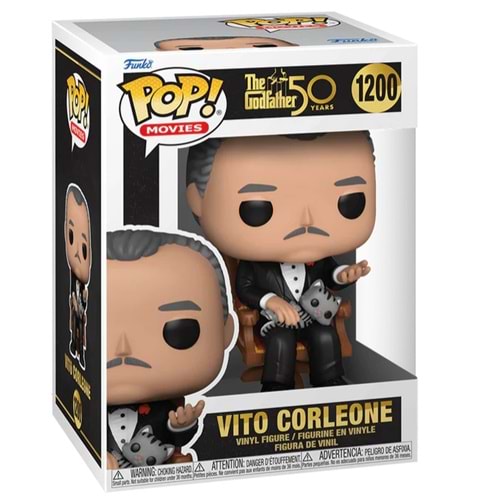 FUNKO POP MOVIES THE GODFATHER 50TH ANNIVERSARY VITO CORLEONE WITH CAT 1200
