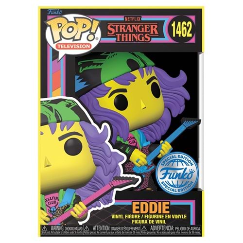 FUNKO POP STRANGER THINGS EDDIE WITH GUITAR BLACKLIGHT 1462