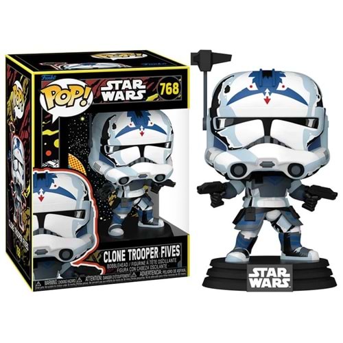FUNKO POP DISNEY STAR WARS CLONE TROOPER FIVES RETRO 768