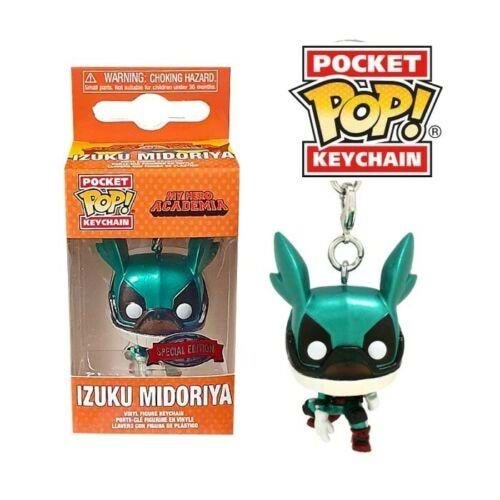 FUNKO POP MY HERO ACADEMIA IZUKU MIDORIYA METALLIC SPECIAL EDITION KEYCHAIN