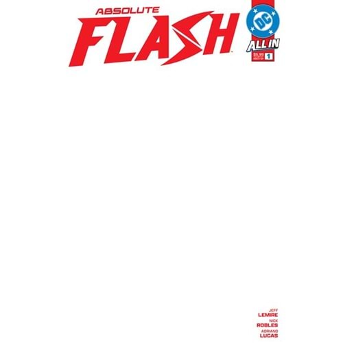 ABSOLUTE FLASH #1 COVER H BLANK CARD STOCK VARIANT