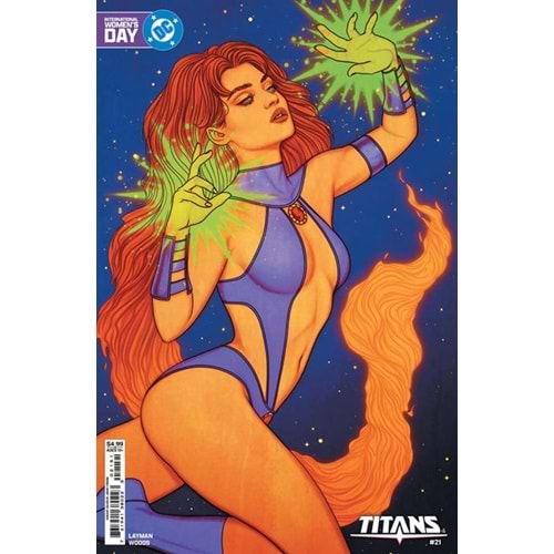 TITANS (2023) # 21 COVER E JENNY FRISON INTERNATIONAL WOMENS DAY STARFIRE CARD STOCK VARIANT