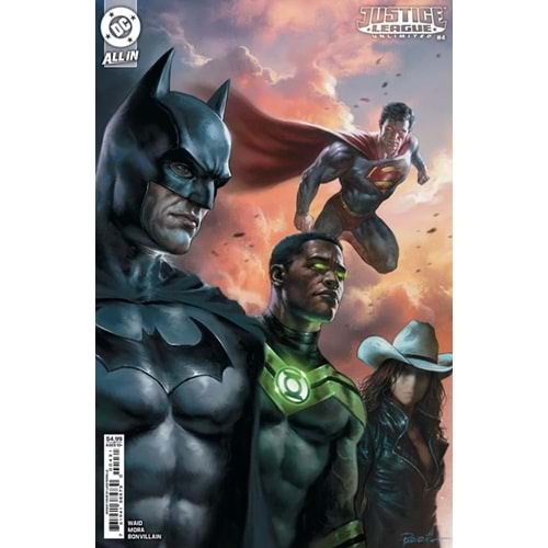 JUSTICE LEAGUE UNLIMITED # 4 COVER C LUCIO PARRILLO CARD STOCK VARIANT
