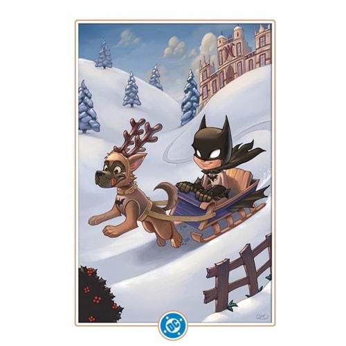 BATMAN (2016) # 155 COVER G CHRISSIE ZULLO DC WINTER WONDERLAND CARD STOCK VARIANT