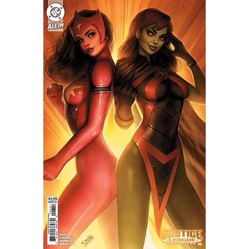 JUSTICE LEAGUE UNLIMITED # 6 COVER C NATHAN SZERDY CARD STOCK VARIANT (WE ARE YESTERDAY)