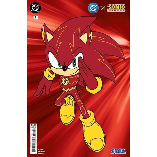 DC X SONIC THE HEDGEHOG #1 (OF 5) SECOND PRINTING COVER B FLASH CARD STOCK VARIANT