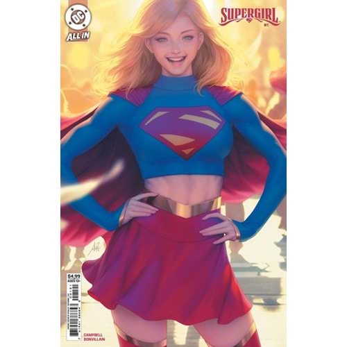 SUPERGIRL (2025) #1 COVER B STANLEY ARTGERM LAU CARD STOCK VARIANT